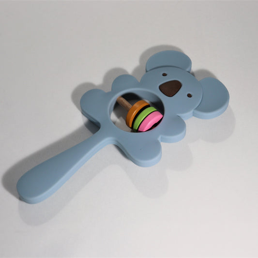 Mordedor Koala em Silicone Azul.